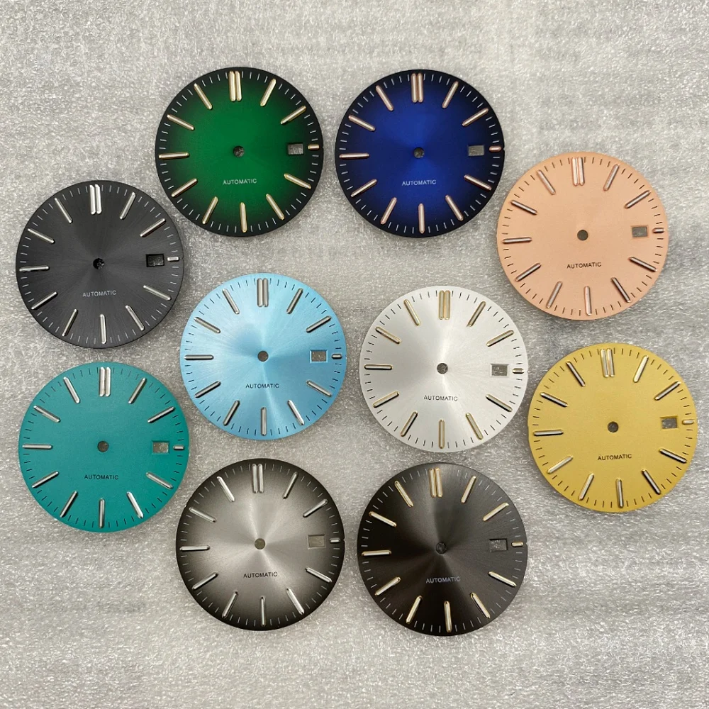 Цветной матовый циферблат с градиентом 31 8 мм подходит для часов механизмом NH35