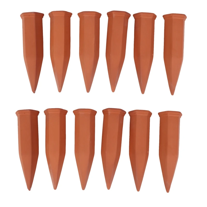 

Self Watering Spikes - 12-Pack Terracotta Plant Watering Stakes, Automatic Slow Release Water Drippers