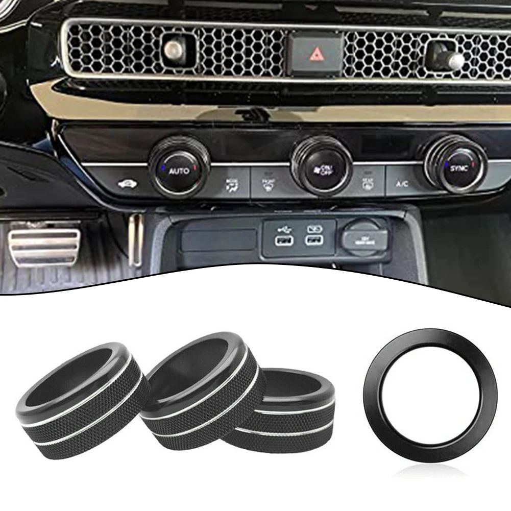 

Button Cover A/C Button Ring Air Conditioner Switch Knob Air Vent Knob Cover Auto Parts Car Decoration For CR-V 2023