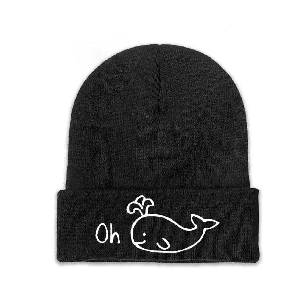 

Oh Whale Sea Animal Knitting Knitted Hat Beanie Caps Skullies Beanies Ski Caps Soft Bonnet Hats Winter Warm