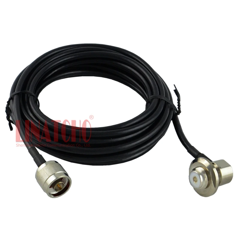 5 meters RG58U N Male and SO239 connector Coaxial Cable for FT-7800 FT-7900 Mobile Radio antenna