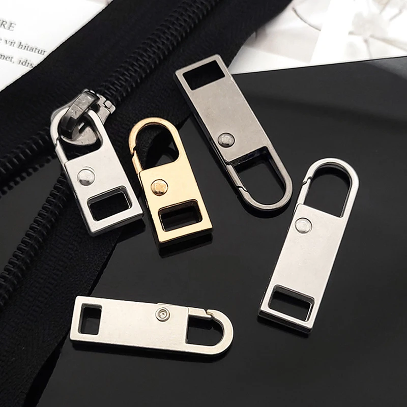 

5 шт. металлический съемник-слайдер на молнии, мгновенная замена молнии для сломанной пряжки, дорожная сумка, чемодан, одежда, головка на мол...
