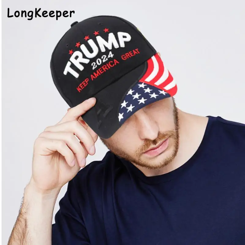 

New Donald Trump 2024 Cap USA Baseball Caps Keep America Great Snapback President Hat 3D Embroidery Wholesale Drop Shipping Hats