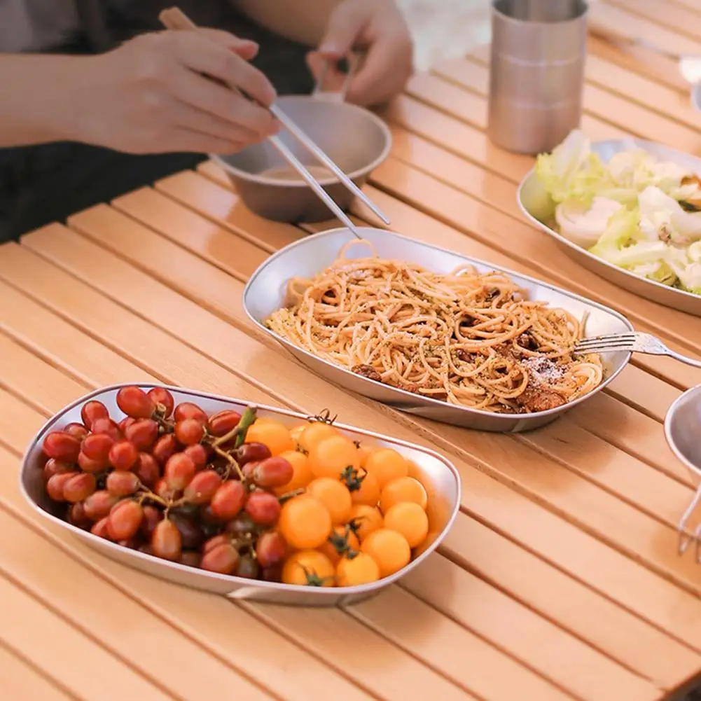 

European-style Retro Fruit Plate Tinplate Small Tray Fruit Plate Metal Snack Plate Boat-shaped Snack Plate Home Supplies