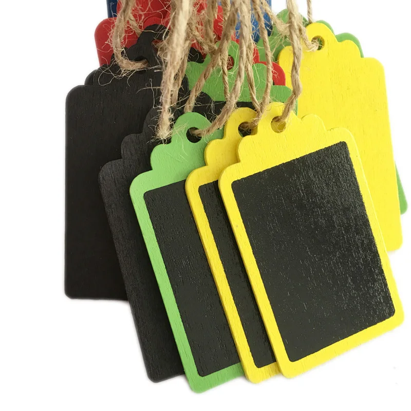 Цветная деревянная доска с веревкой для сообщений подвесная свадебные украшения