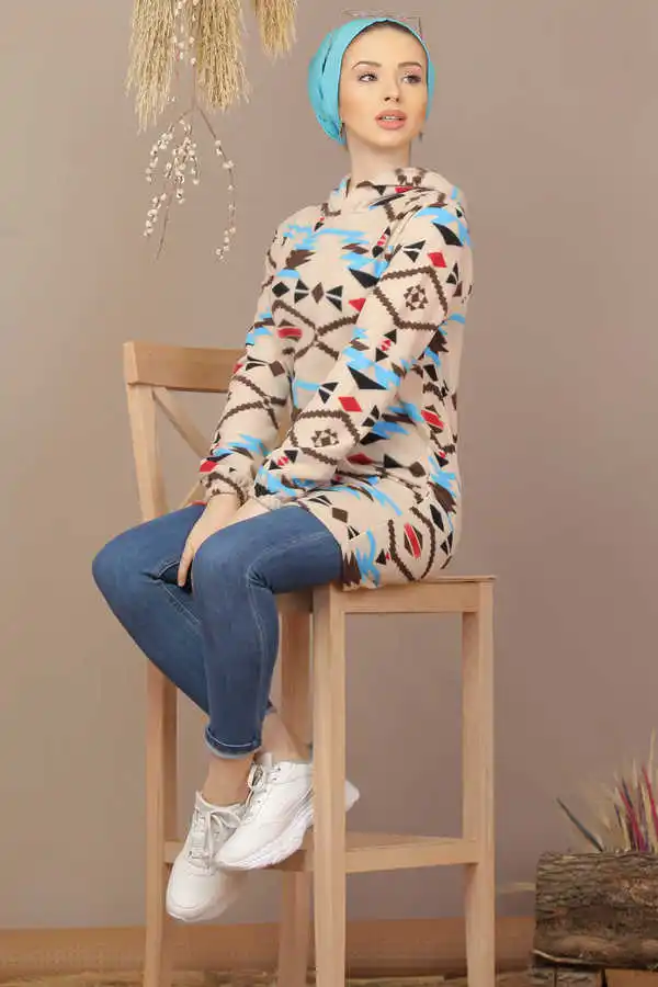 

Pockets Polar Hijab Tunik Bebe Blue-7942
