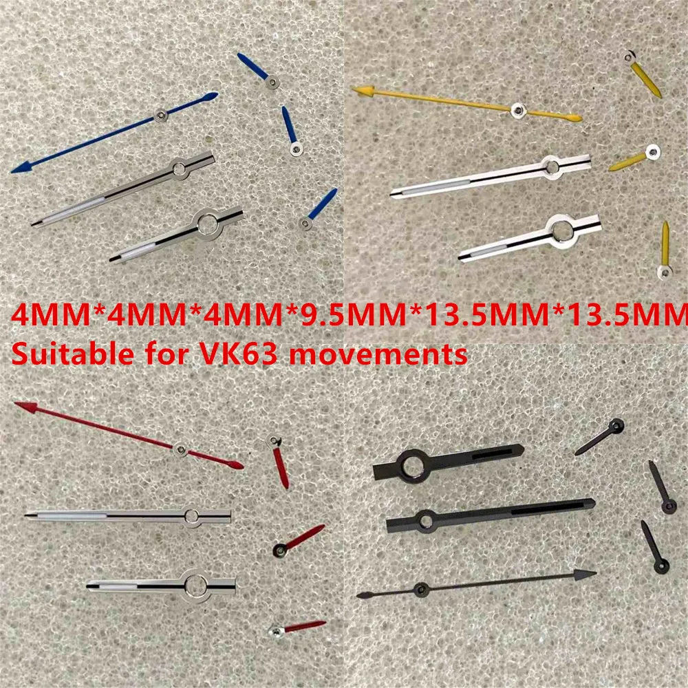 Подходит для часов с механизмом VK63 игла аксессуары зеленые светящиеся стрелки