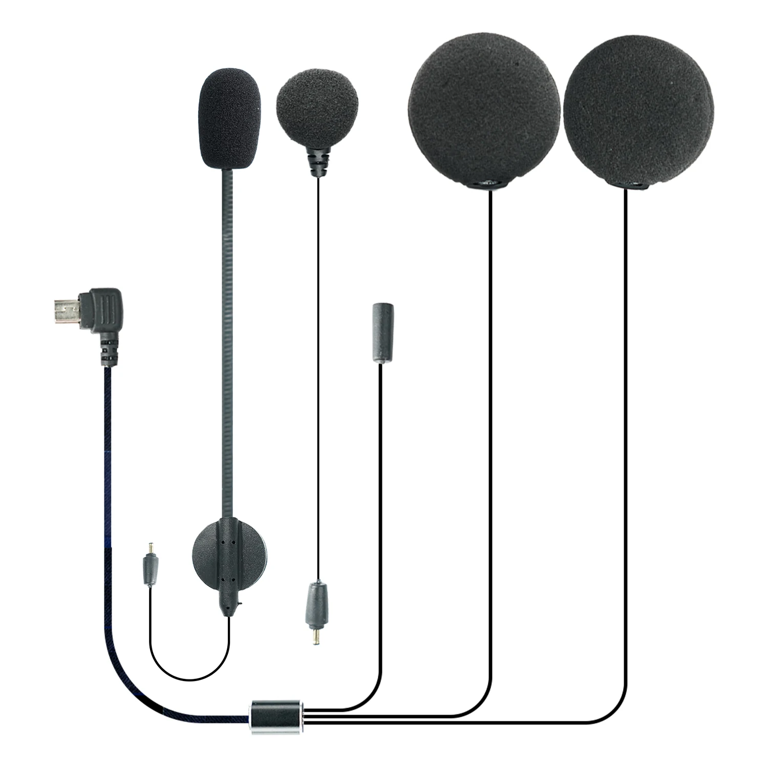 

Fodsports FX30C Pro Запчасти для шлема Bluetooth-гарнитура Аксессуары для мотоциклов для внутренней связи Кабель для наушников для FX30C Pro и FX60C