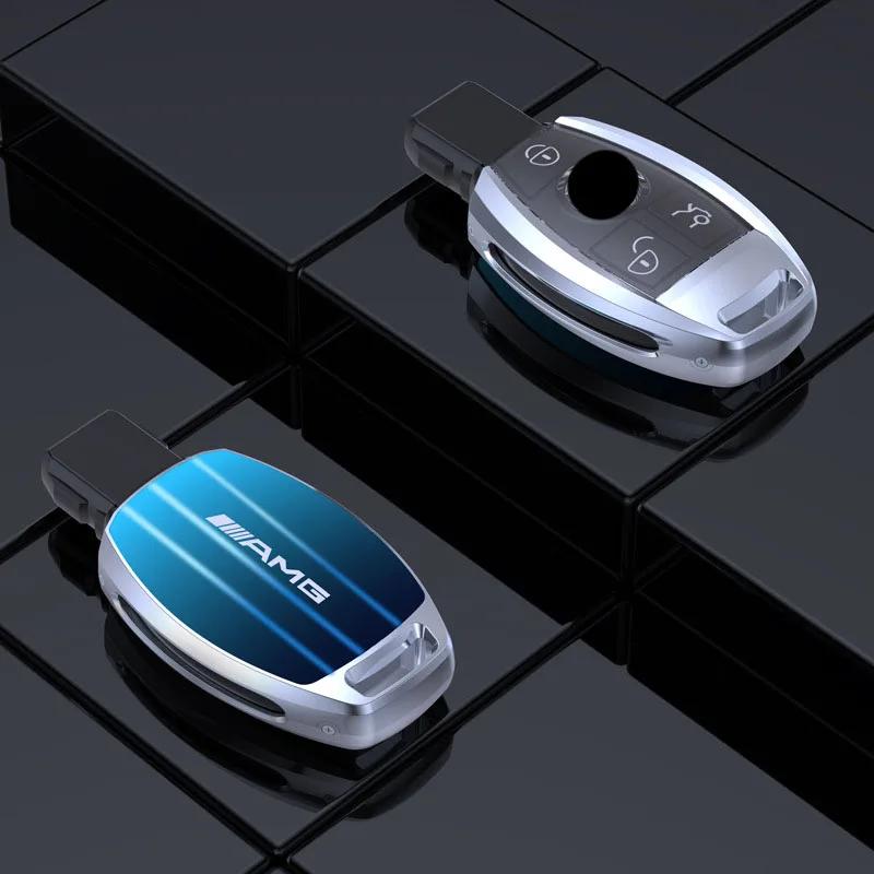 

Zinc Alloy Car Remote Key Case Cover Protection For Mercedes Benz A B C E GL S GLA GLK CLS Class AMG W204 W205 W212 W463 W176