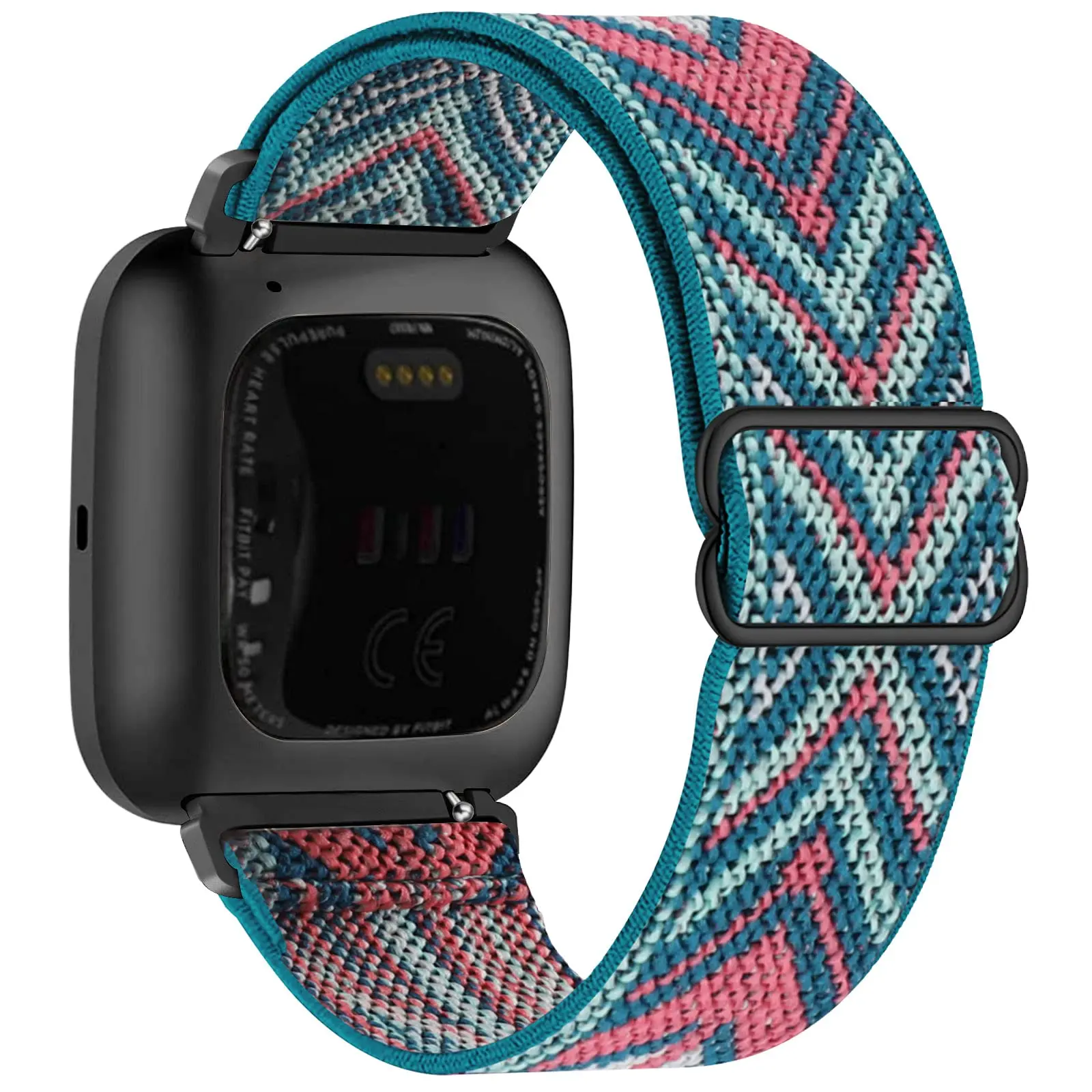 

Elastic Woven Loop Strap for Fitbit Versa 3 2 Versa Lite Band Adjustable Nylon Sport Watchband Bracelet for Fitbit Sense Band