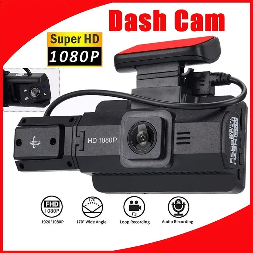 

3 inch Dash Cam HD 1080P Car DVR Camera 170° Wide Angle Night Vision Video Recorders Loop Recording Car Camera Way With G-Sensor