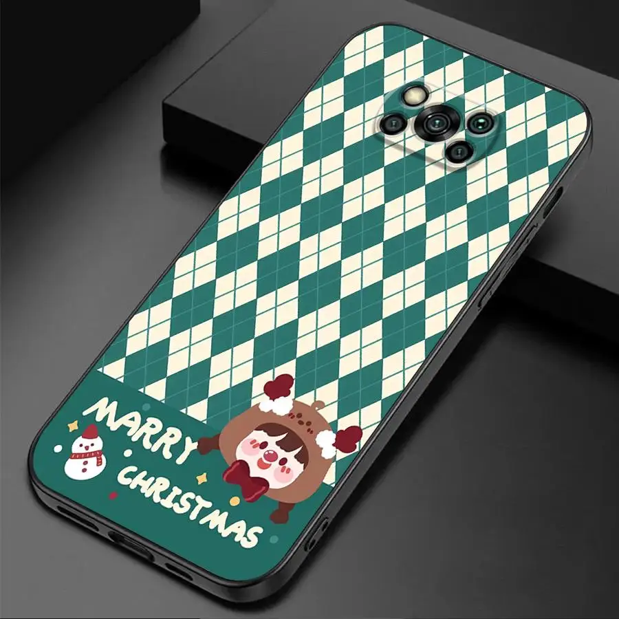 Christmas Cute Loopy Cover Phone Case for Poco C40 M3 X4 GT X3 NFC M5 M4 Pro 5G F5 F1 C50 C51 TPU Soft