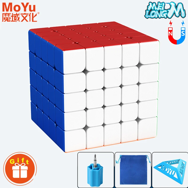 

MoYu Meilong 5M 5x5x5 Magnetic Magic Cube Professional 5×5 Speed Puzzle Children Fidget Toy 5x5 Magnet Magico Cubo Gift for Kid