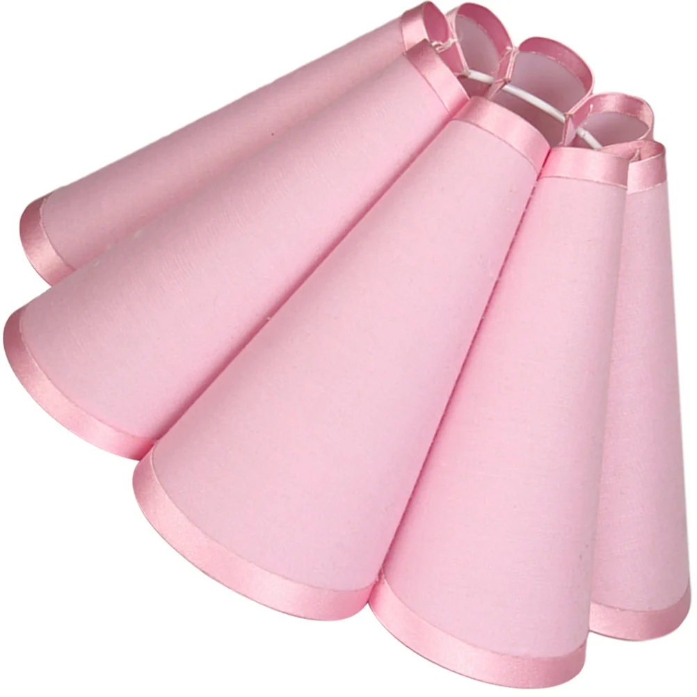 

Complex Flower Accessories Pleated Lampshade Shape Fabric Light Fixture Accessory