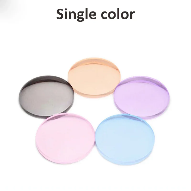 1.56 1.61 1.67 Prescrizione Tintura Colorata Serie CR-39 Occhiali Ottici In Resina Lenti Miopia Ipermetropia Occhiali Da Sole Lente per 2 pz