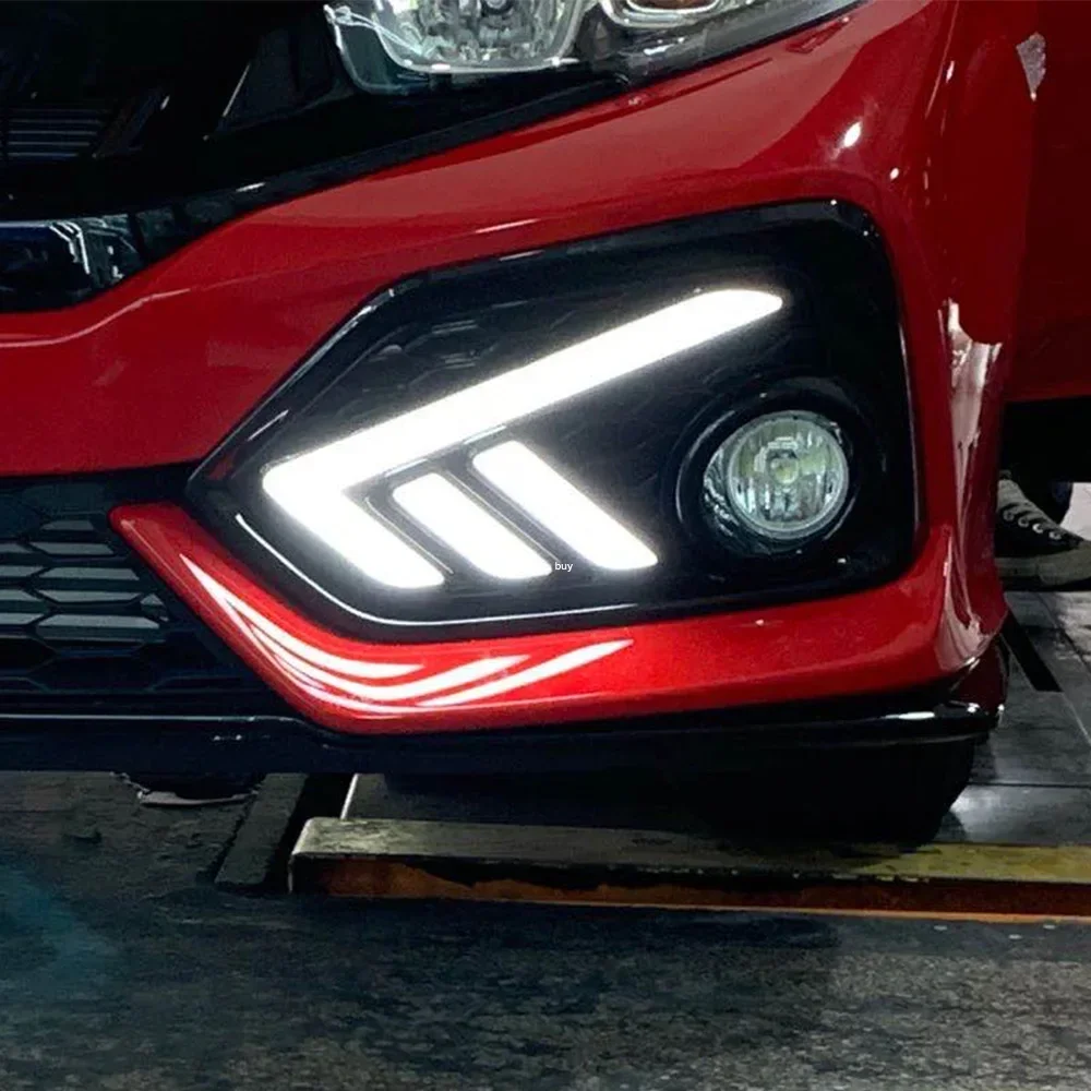Фото Автомобильные фары в сборе для Honda Civic X 10th 2016-2020, обновление переднего бампера, светодиодные динамические дневные ходовые огни, аксессуары для инструментов №2
