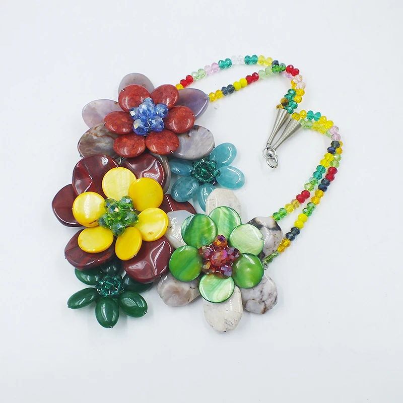 последний первый. Натуральный камень/ракушка/коралл/кристалл. Женское ожерелье с