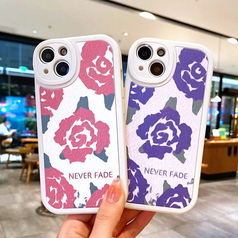 

Art Retro Purple Red Flowers Soft Phone Case For Huawei Honor 10 Lite 60 50 SE 30 20 Pro 8X 9X X10 X20 X30 Magic 4 Silicon Cover