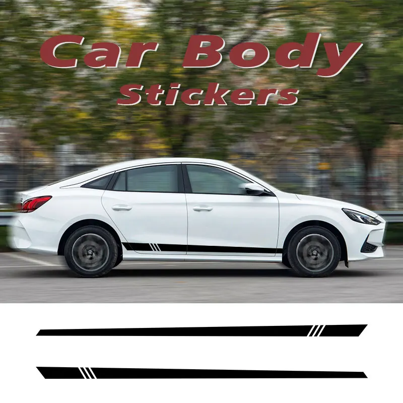 

2pcs 220x8cm Stylish Car Sticker Long Side Stripe Auto Vinyl Film Decoration Car DIY Styling Sticker Car Tuning Accessories