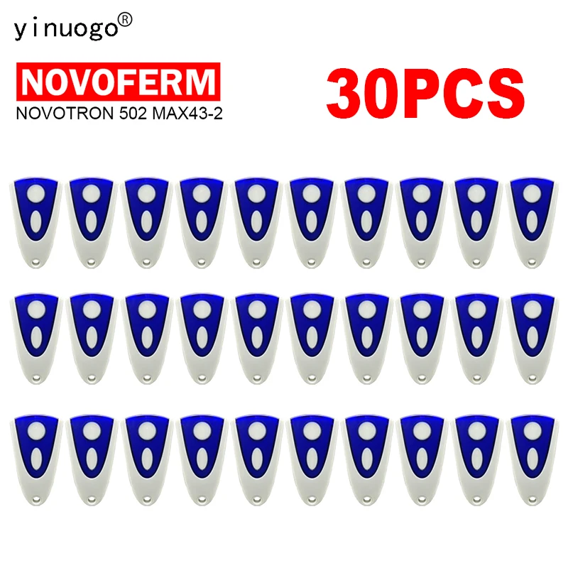 

30PCS NOVOFERM NOVOTRON 502 MAX43-2 504 MAX43-4 512 MIX 43-2 Garage Door Remote Control 433.92MHz NOVOFERM MNHS433-02 MNHS433-04