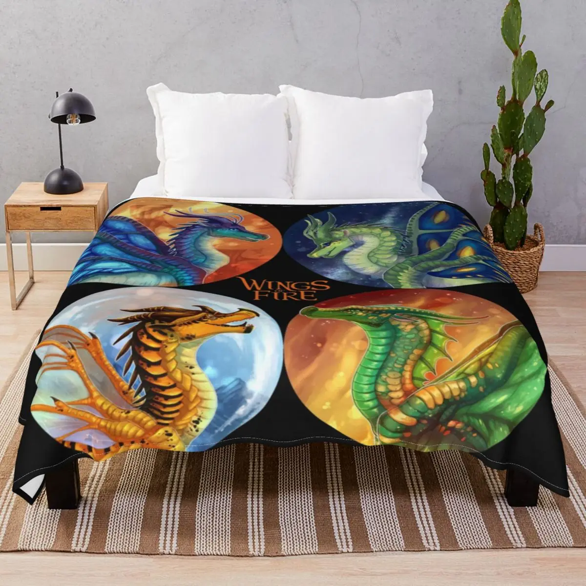 Wings Of Fire Blankets Coral Fleece All Season Breathable Throw Blanket for Bed Home Couch Travel Cinema