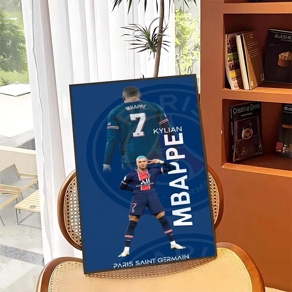 K-Kylian M-Mbappe Классический Винтажный Постер Со Звездами Футбола HD Печать На Белой