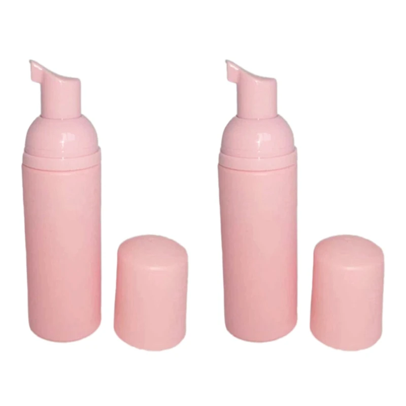 

20PCS Plastic Foaming Bottle Soap Mousses Liquid Dispenser Froth Shampoo Lotion Bottling Foam Bottles 60ML Pink