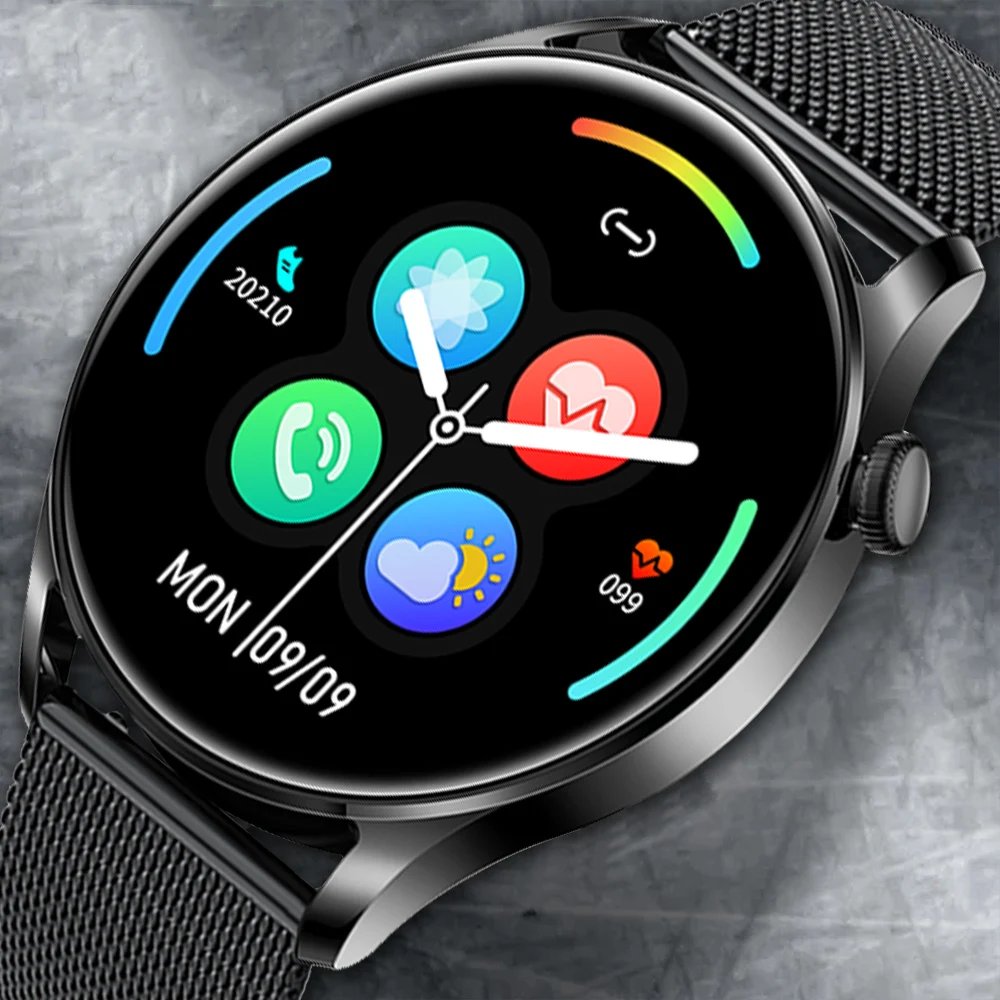

2022 New Smart Watches Bluetooth Call Mens Full Touch Sports Fitness Tracker Heart Rate Smartwatch men for andriod Music Control