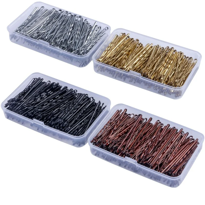 

150Pcs/Box Metal Hair Clips for Wedding Women Hairpins Barrette Curly Wavy Grips Hairstyle Pins Hair Styling Accessories