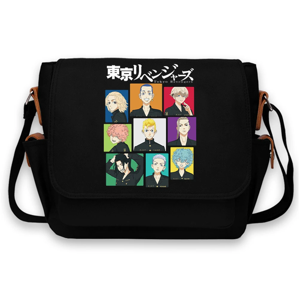 

Anime Tokyo Revengers Print High Capacity Leisure Shoulder Bag Oxford Cloth Cartoon Messenger Bags Unisex Travel Satchel Gifts