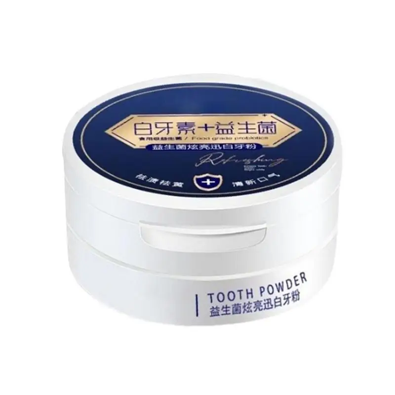 

Bright White Tooth Powder Probiotic Remove Yellow Stains Teeth Whitening Tooth Powder Improve Dark Teeth 50g