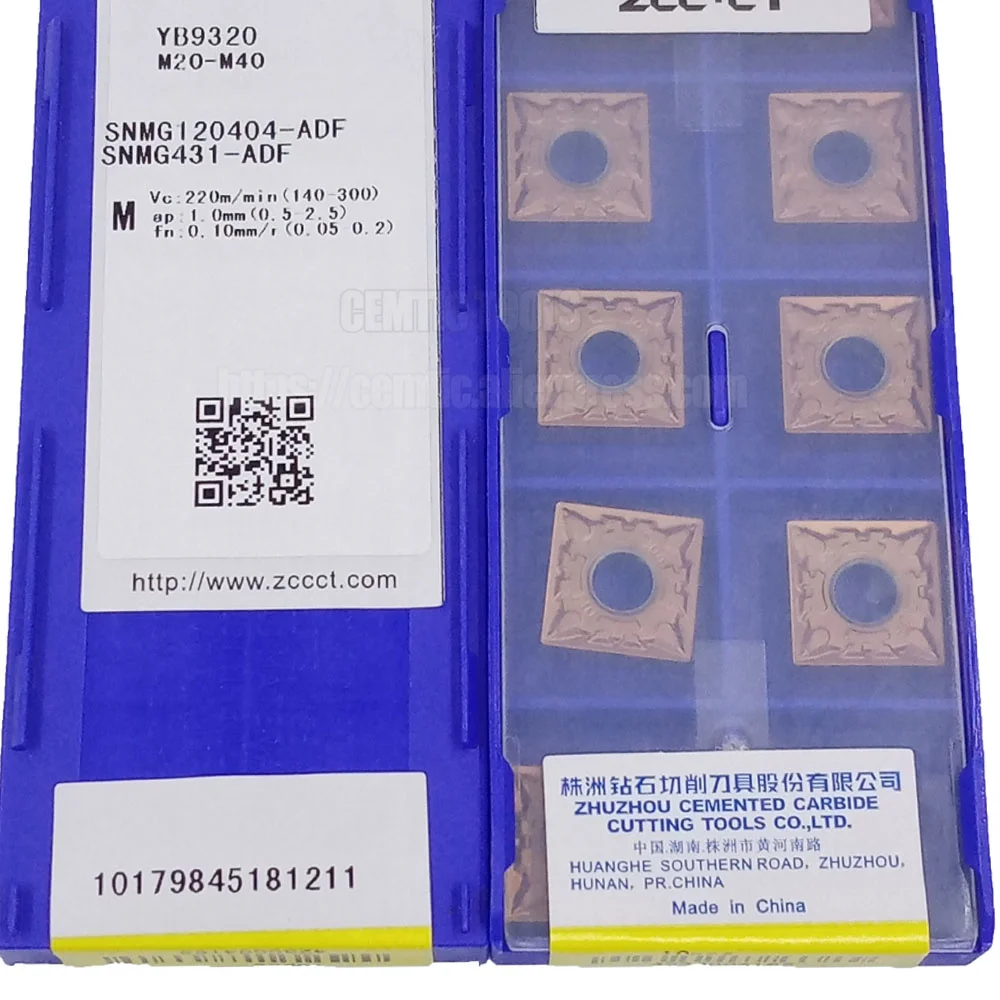 

ZCC SNMG120404-ADF YB9320 карбидные Токарные вставки с ЧПУ