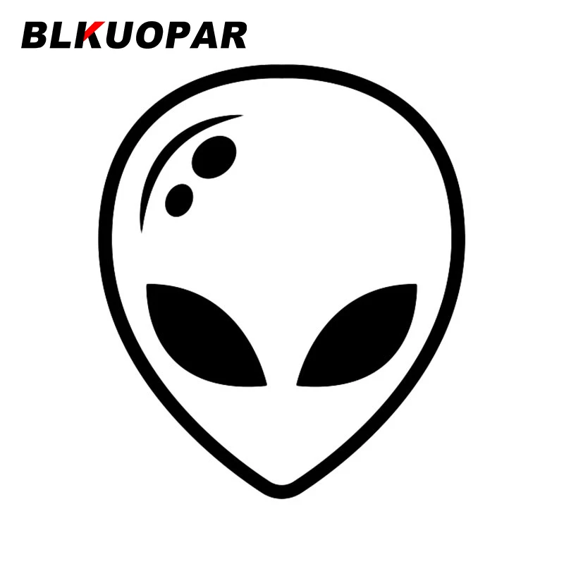 

Автомобильная наклейка BLKUOPAR Alien, креативное Оригинальное украшение кондиционера, модные водонепроницаемые наклейки с защитой от царапин