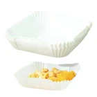 Одноразовый бумажный вкладыш для фритюрницы, 50 шт.компл., антипригарный коврик, кондитерские инструменты, кухонная духовка, бумага для выпечки, маслостойкие водонепроницаемые вкладыши