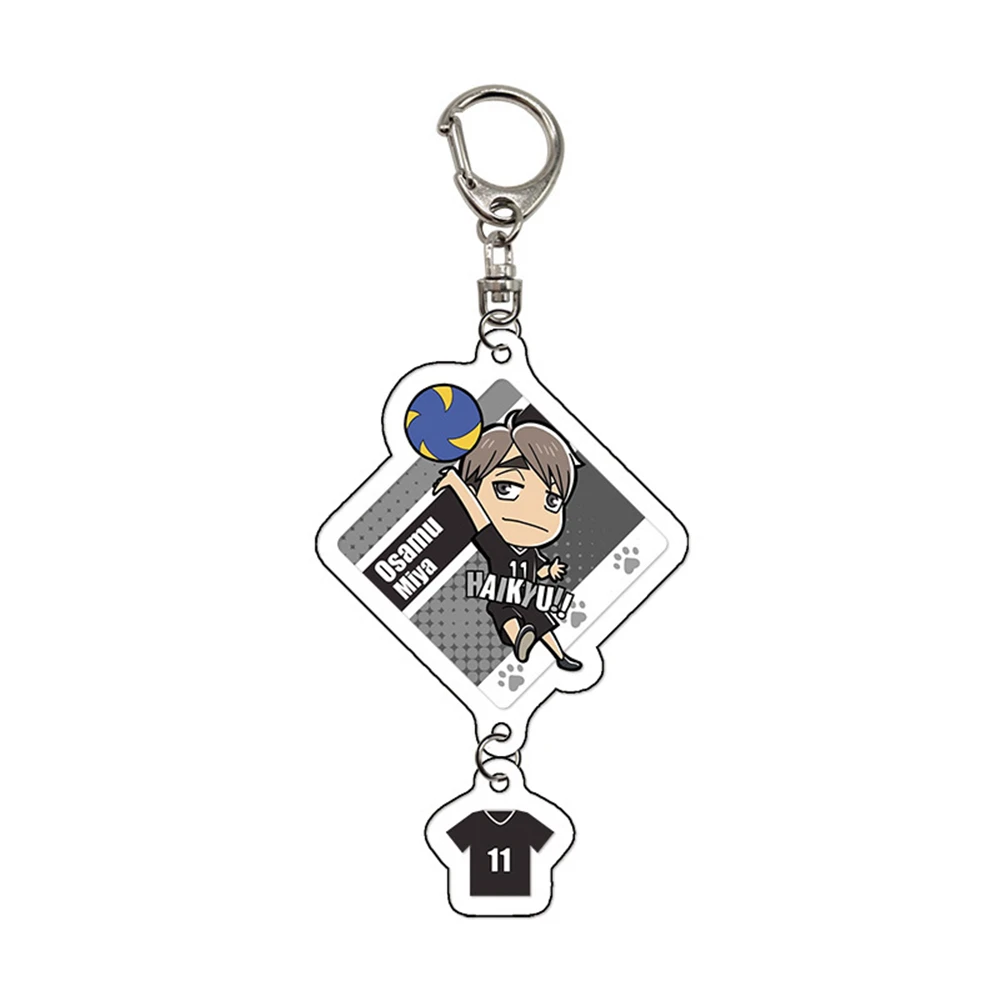 Аниме Хайкю!! Hinata Shoyo Yu Nishinoya Korai Hoshiumi Косплей Костюм акриловый брелок для ключей
