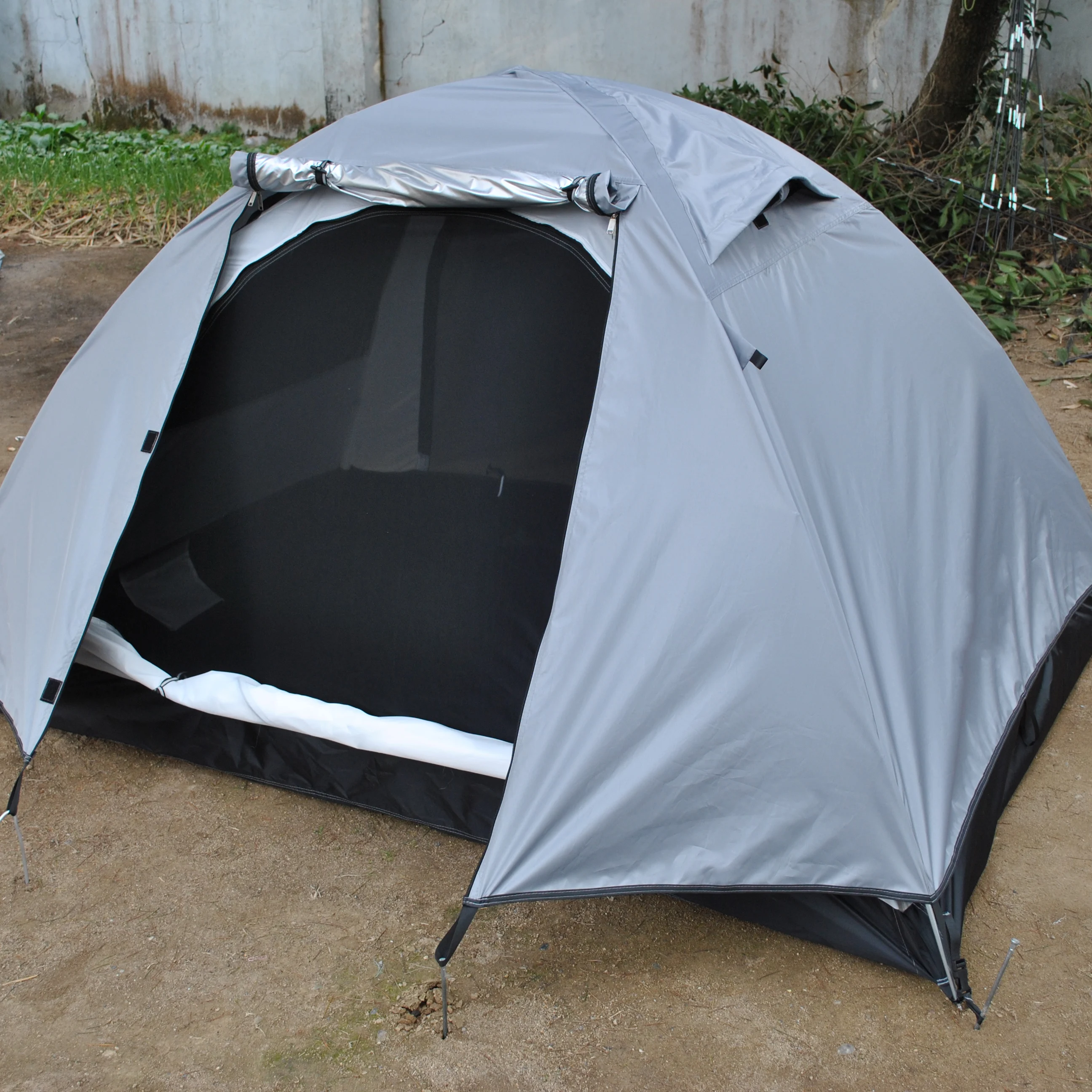 Прочная 4-сезонная палатка для 2 человек солнцезащитная с рюкзаком кемпинга CZX-745