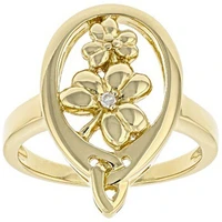 european and american womens gold flower diamond ring jewelry wholesale