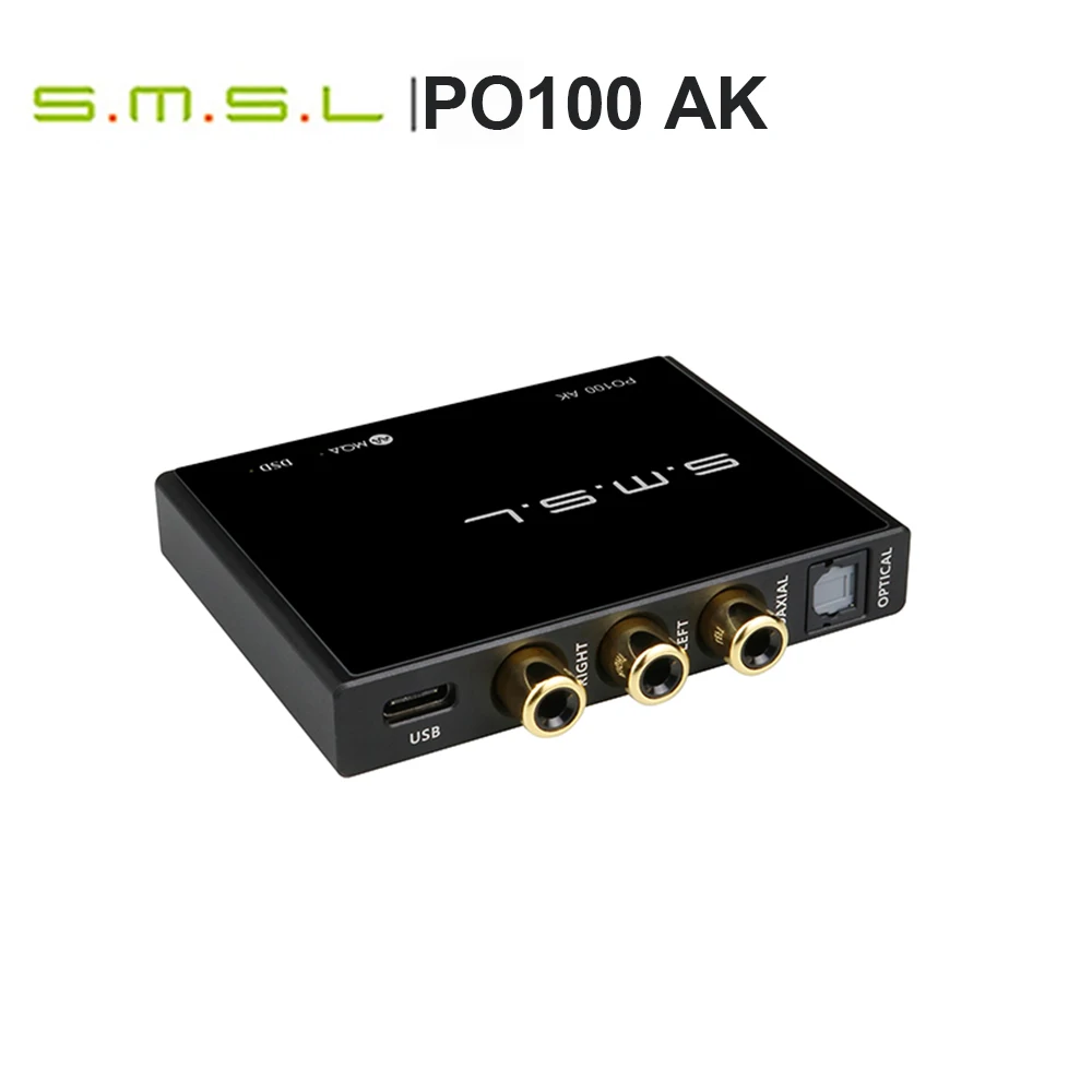 

SMSL PO100 AK USB C Digital Interface XOMS XU316 32bit 768Khz AK4493S MQA Decoding Optical/coaxial/RCA Output for PS4 PS5 Switch
