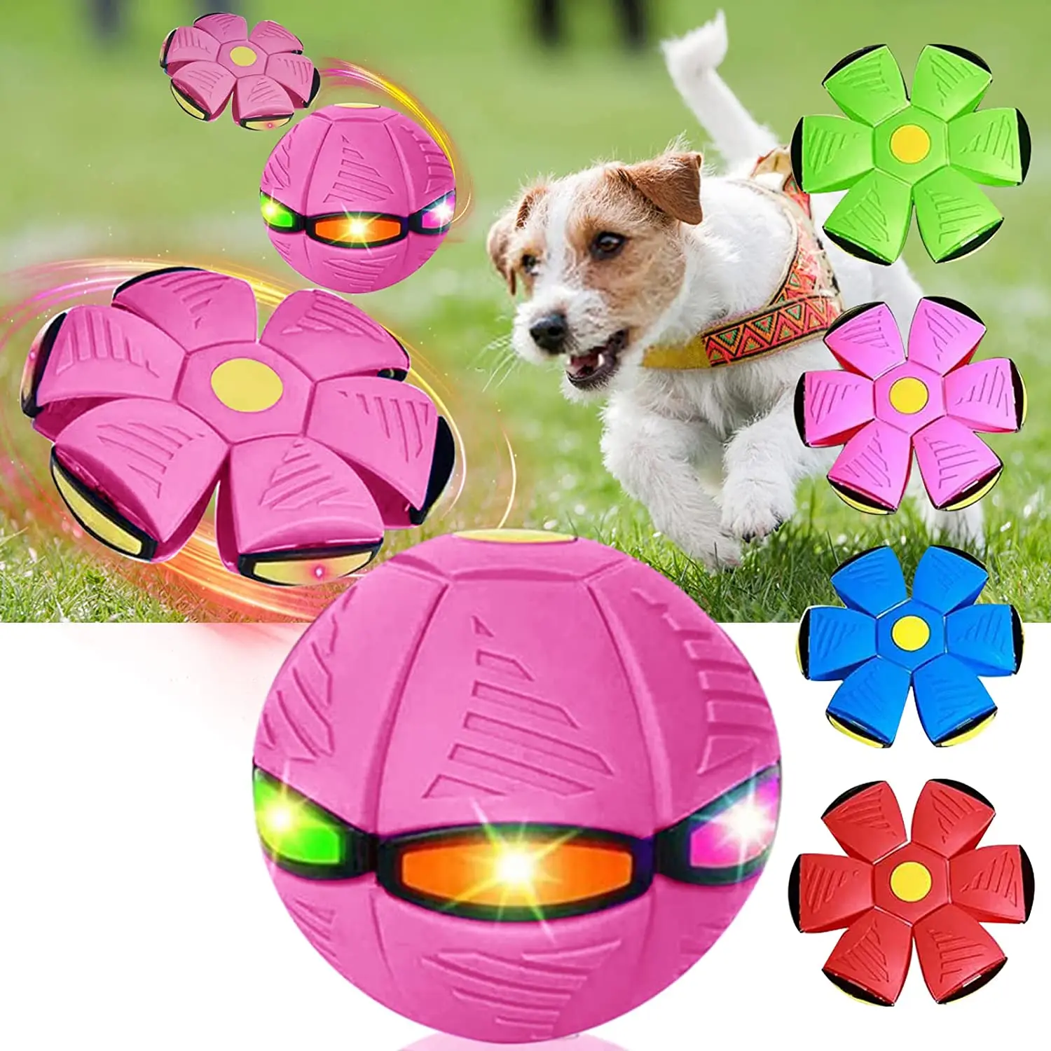 

2023New Pet Toy Flying Saucer Ball,Flying Saucer Ball Dog Toy,Pet Toy Flying Saucer,Flying Saucer Dog Toy,Pet Flying Saucer Ball