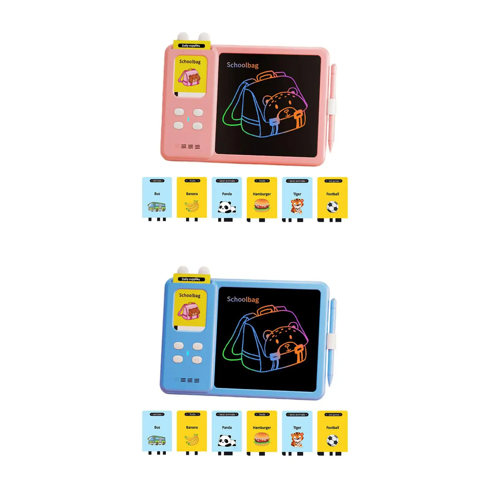 

2 in 1 Talking Flash Cards Writing Tablet Montessori Toys Sensory Toy 112 Sight Words Alphabet Montessori Toy for Kids Child