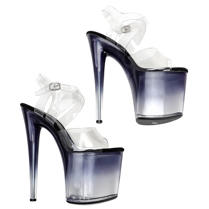 Leecabe 8Inch/20cm Upper cross straps  Sandals  party High Heels Platform Shoes Pole Dancing Shoes
