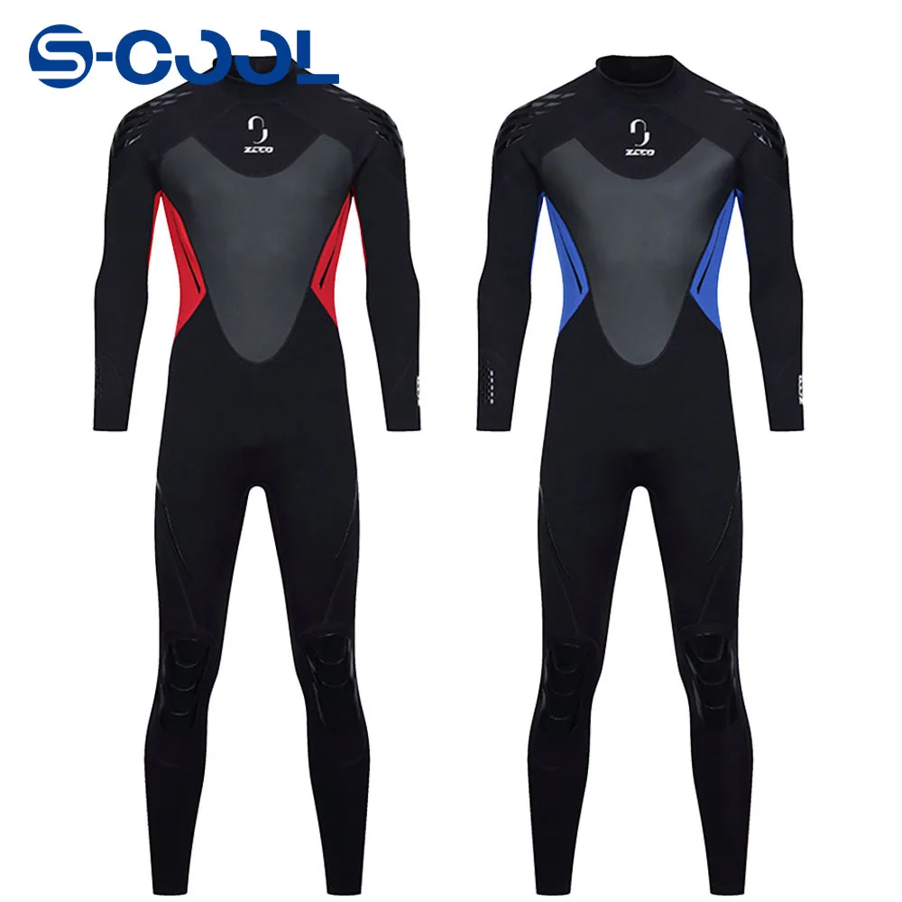 

3MM Neoprene Wetsuit Men Scuba Diving Suit Spearfishing Swimwear Snorkeling Surfing One Piece Set Kayak Kitesurf Warm Swimsuit