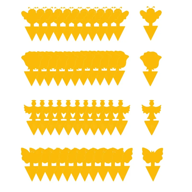 

Double-sided Sticky Card Insect Traps, Multi-purpose Flower/Bird/Butterfly Shape Fly Traps Catcher for Indoor Outdoor Garden