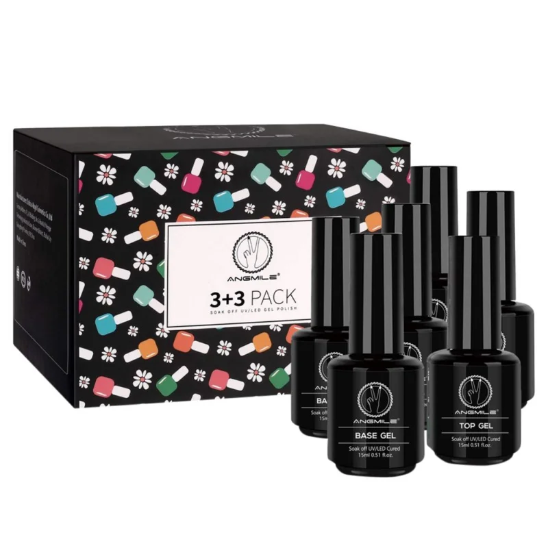 

Глянцевое блестящее Базовое покрытие, 15 мл * 6 шт., удаляемое замачиванием УФ-гель для светодиодсветодиодный УФ-лампы, Базовое покрытие, верх...