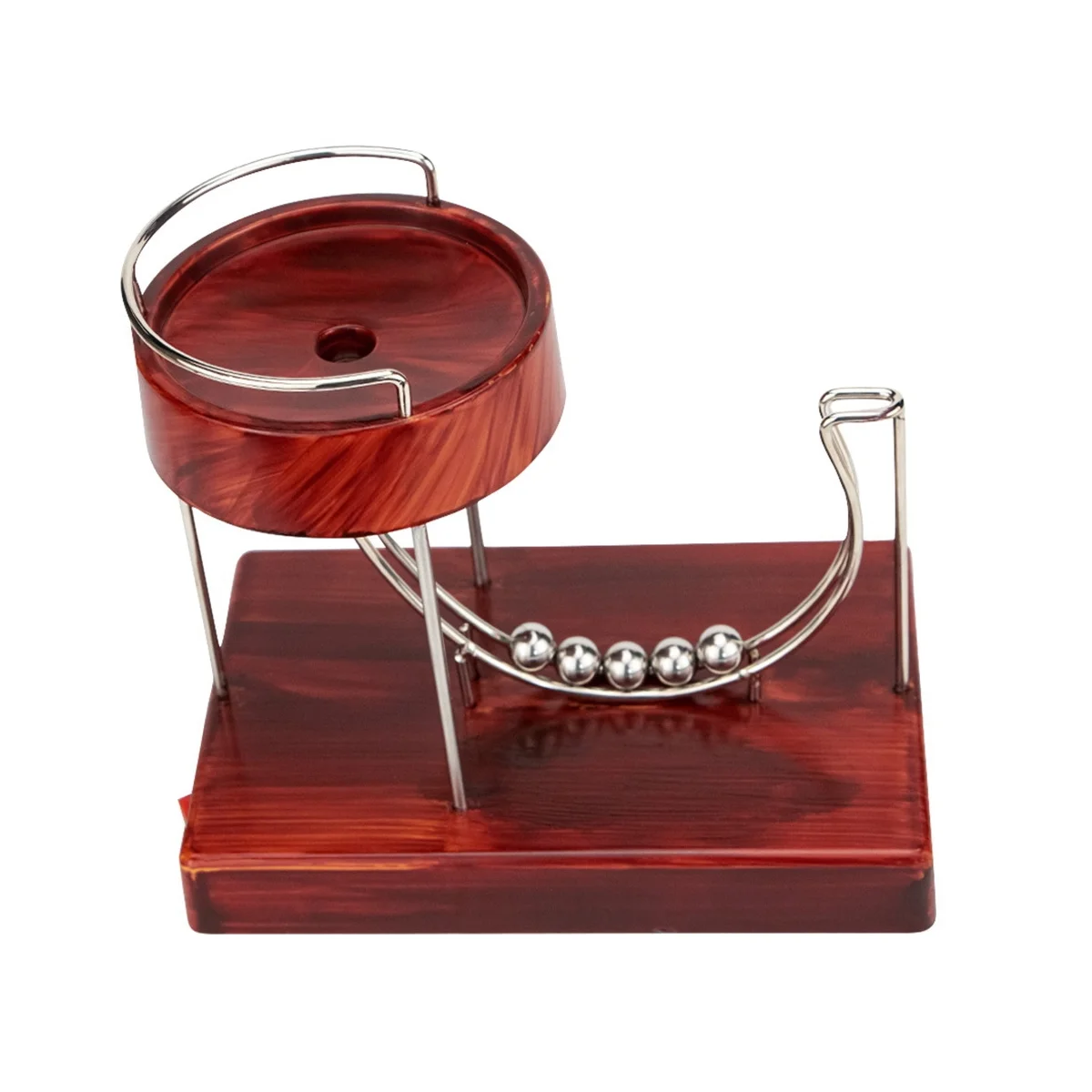 

Perpetual Machine Kinetic Art Motion Inertial Metal Automatic Jumping Table Toy Home Decor,Wood