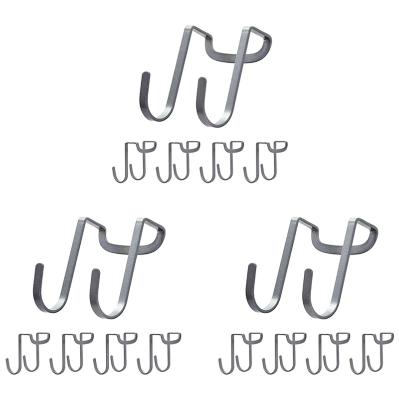 

Внешний диаметр, крючки из нержавеющей стали для многократного использования S-образной формы, Подвесные на дверь шкафа, используются для кухни (15 шт. в упаковке)