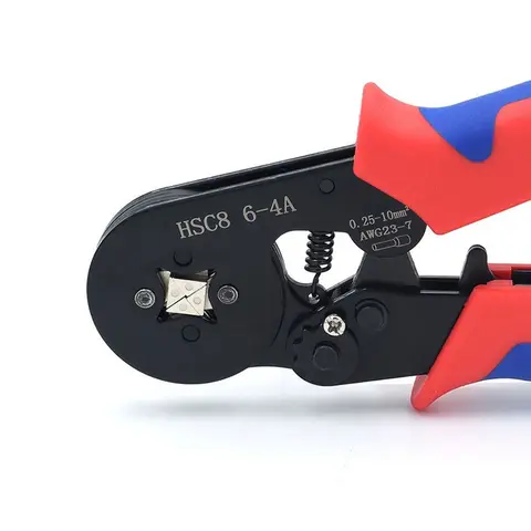 HSC8 6-4A Клещи для обжима проводов Многофункциональный разъем для проводов Инструменты для электриков Трубчатый зажим Кабель VE Изолированный терминал