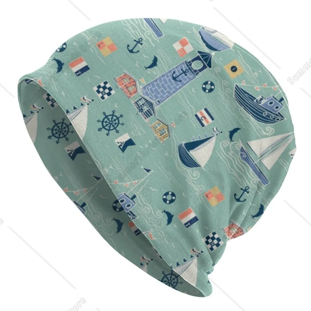 Шапки с капюшоном для морских приключений вязаная шапка в стиле хип-хоп зимние