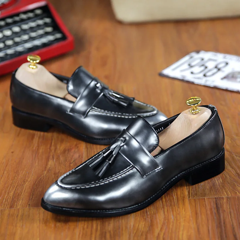 

Мужские туфли оксфорды, удобная яркая кожа, роскошные броги, классические мокасины, весна-осень 2019