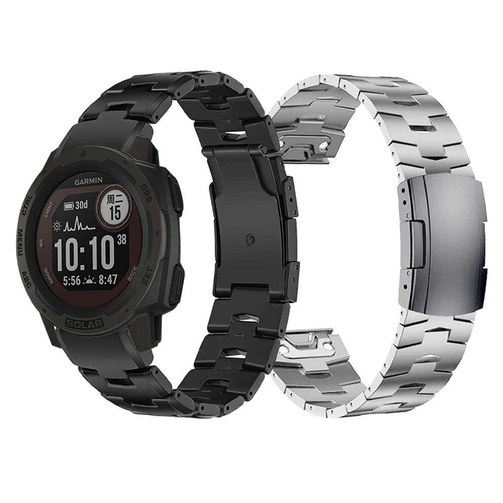 

Браслет из титанового сплава для Garmin Quatix 7X 6 5 3 Solar Edition, быстросъемный пояс для браслета instinct 2 MARQ/Epix/Enduro, 22 мм 26 мм